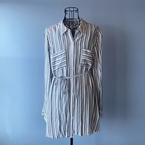 Isabel Maternity Striped Button Down Top - Size XL